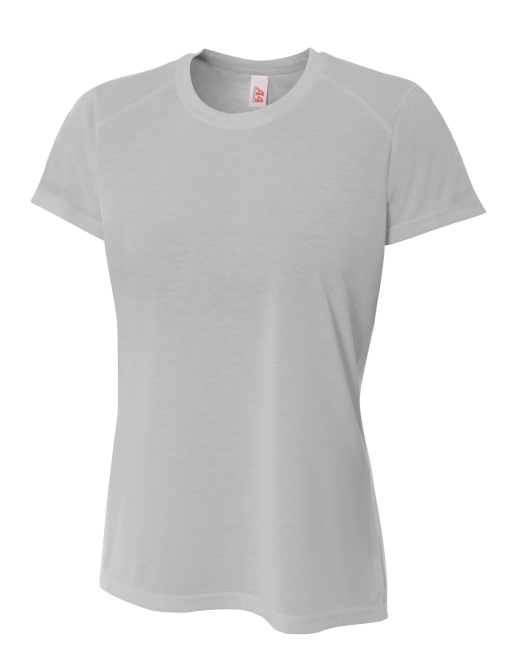 A4 Spun Poly Tee, Silver, s
