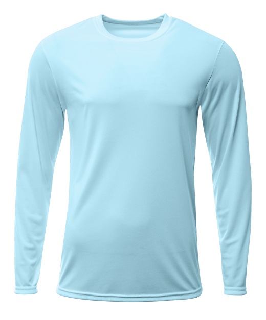 A4 Sprint Long Sleeve Tee, Pastel Blue, s