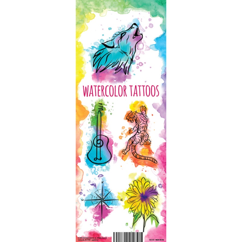 Watercolor Tattoo Display Card - Series 2