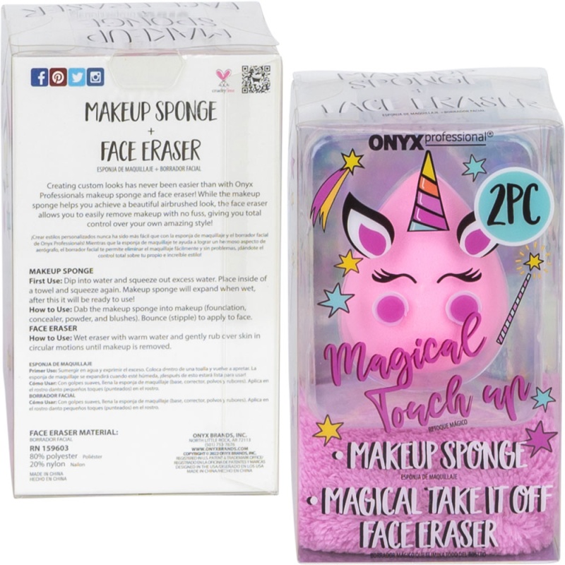 Make Up Sponge And Face Eraser Set Asst (10Pcs)