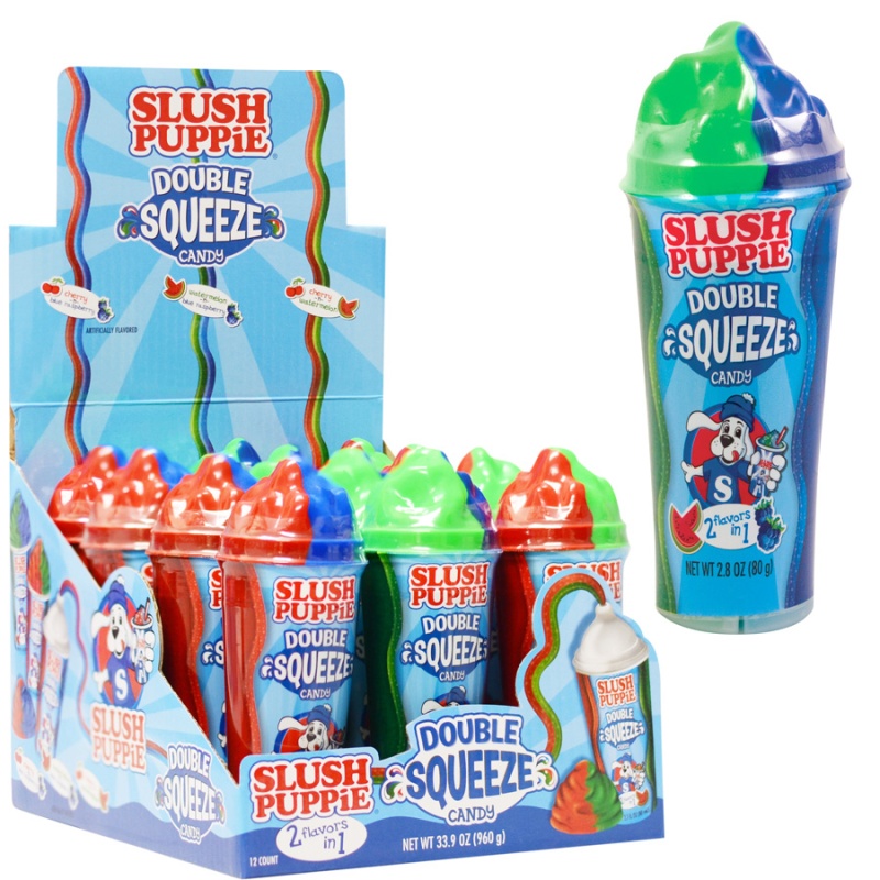Slush Puppie Double Squeeze Candy Display Box (12 Pcs)