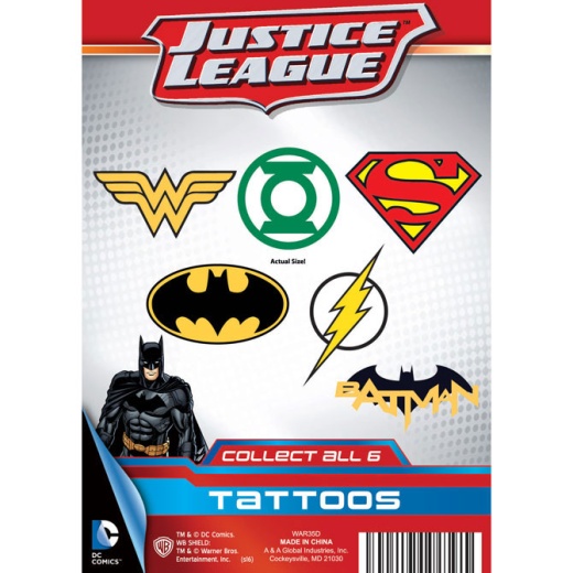DC Comics Logo Tattoos In 1.1In Capsules (250Pcs)