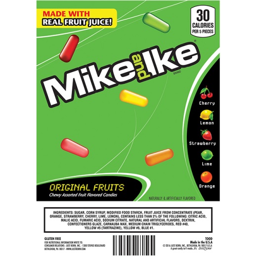 Mike & Ike Original Candies Display Card