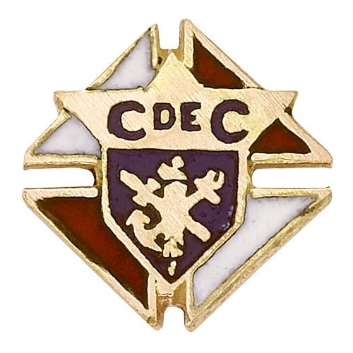 14K Yellow Masonic Emblem with Tube