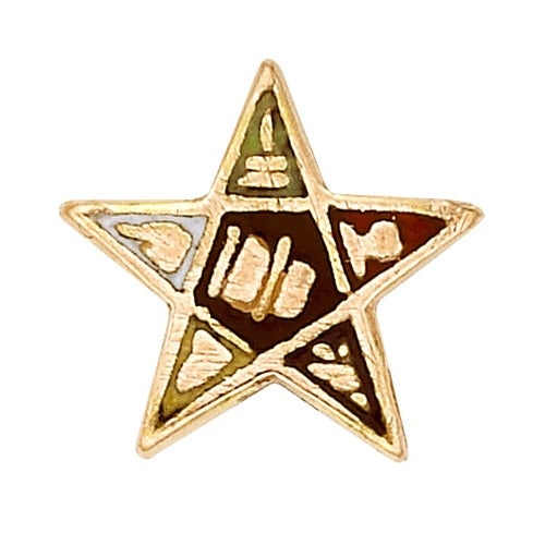 14K Yellow Masonic Emblem W/ Tube