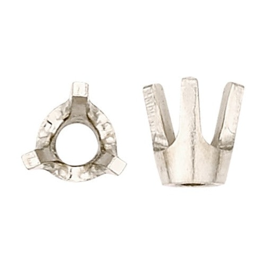 14K White 3-Prong Low Base Setting
