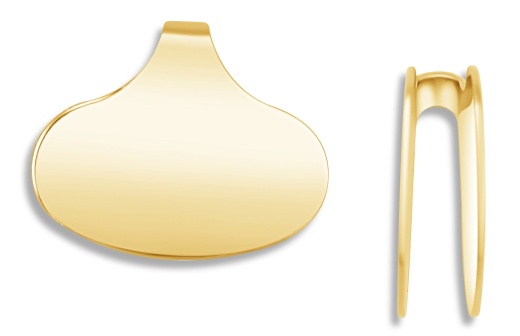 14K Yellow Gold Flat End Cap - High-Quality Jewelry Finding for Exceptional Designs