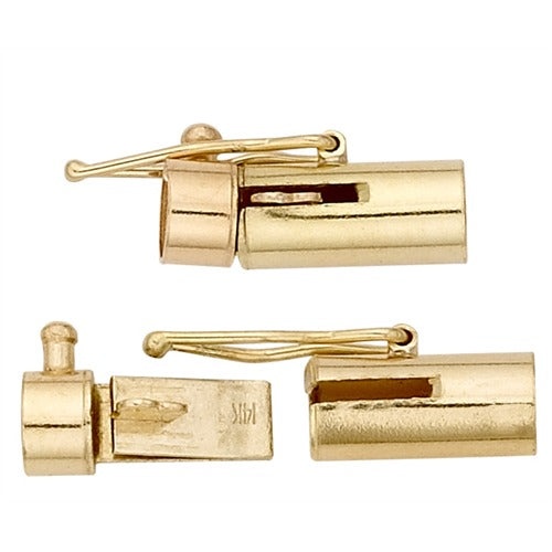 14K Yellow Solder-On Barrel Lock