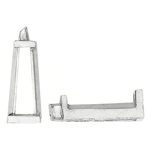 14K White Tapered Baguette Setting