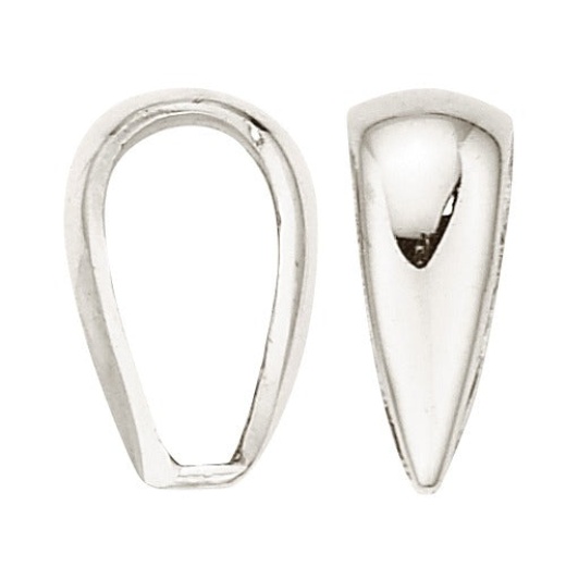 14K White Solder-On Heavy Bail - Premium Quality Jewelry Findings
