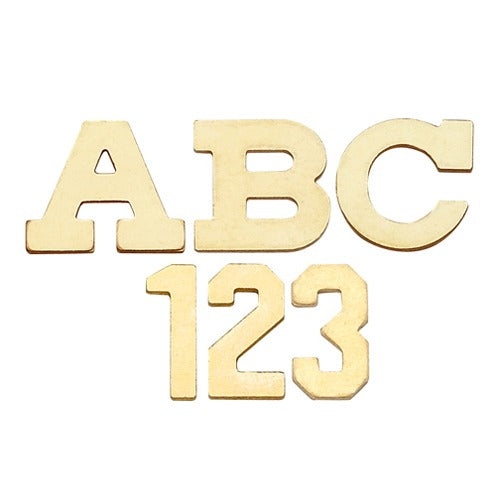 14K Yellow 9.90 Mm Block Initial Pendant