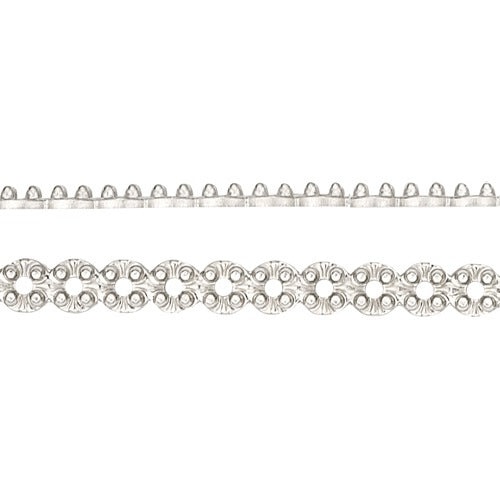 14K White Strip Of Illusion Settings