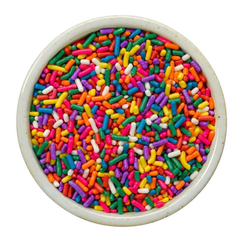 Rainbow 8-Color Sprinkles 6Lb