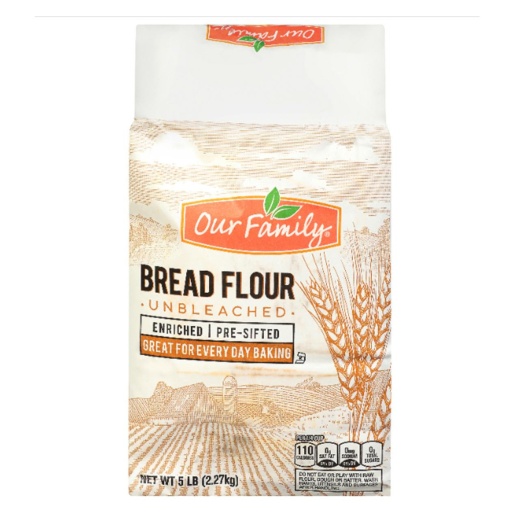Our Family Unbleached Bread Flour - 8/5Lb