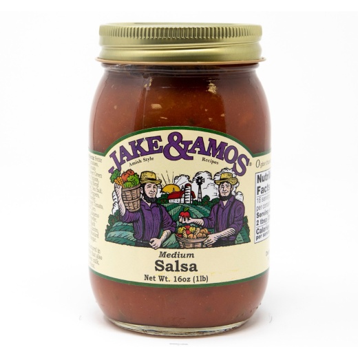 Jake & Amos® Medium Salsa 12/16oz - Bold Flavor Awaits!