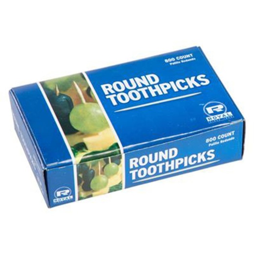 Royal Brand 2.75" Round Toothpicks 800 Count