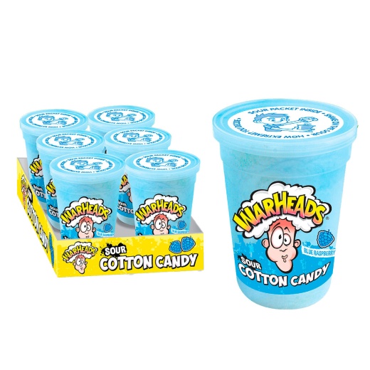 Warheads Sour Cotton Candy 6/1.57Oz - A Sweet & Sour Delight!