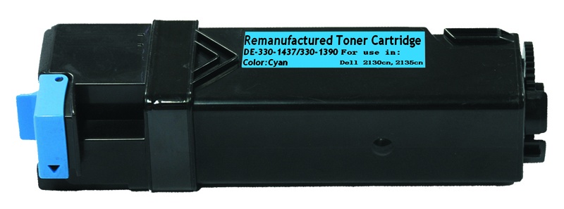 Dell OEM 3301390, 3301437 Compatible Toner Cartridge: Cyan, 2.5K Yield
