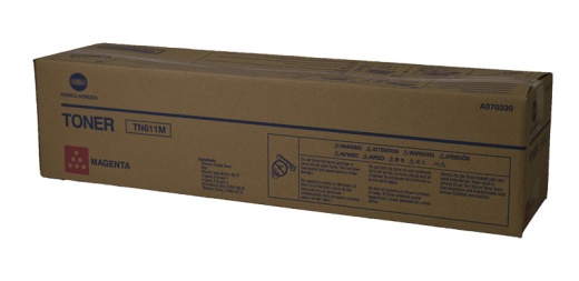Konica Minolta OEM A070330/TN611M Toner Cartridge: Magenta, 27K Yield