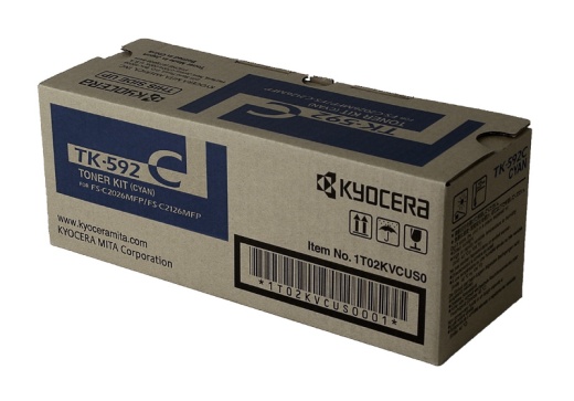 Copystar OEM 1T02KVCUS0/TK592C Toner Cartridge: Cyan, 5K Yield
