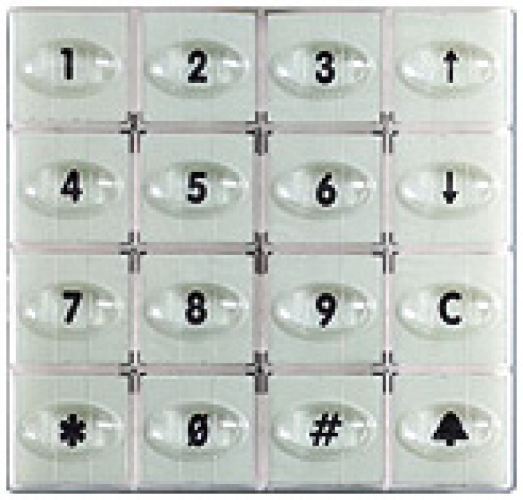 Access Code Module OnlyLightd. 8 Different 4Digit Codes Requires 8