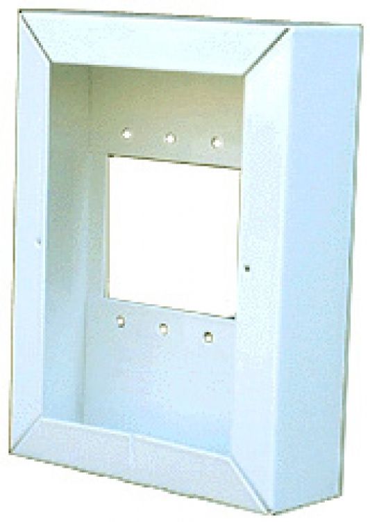 Surface Back Box--White Enamel. Used With A Variety Of 'Ir100' Or Equivalent Plastic Stations With Side Mounting Holes