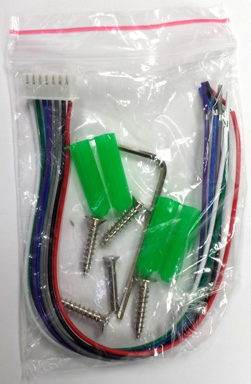 Install Hardware For Vr237 Sta. Includes 7-Pin Wiring Harness 4-Mounting Screws And 4-Wall Plugs And Allen Key Tool