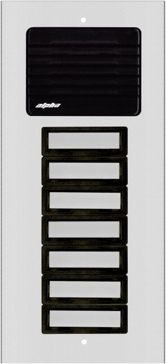 7 Plast Button L/S Panel-Alum.. Requires Oh600 Flush Housing Or Oh600s Surface Housing Plastic Pushbuttons And Grille