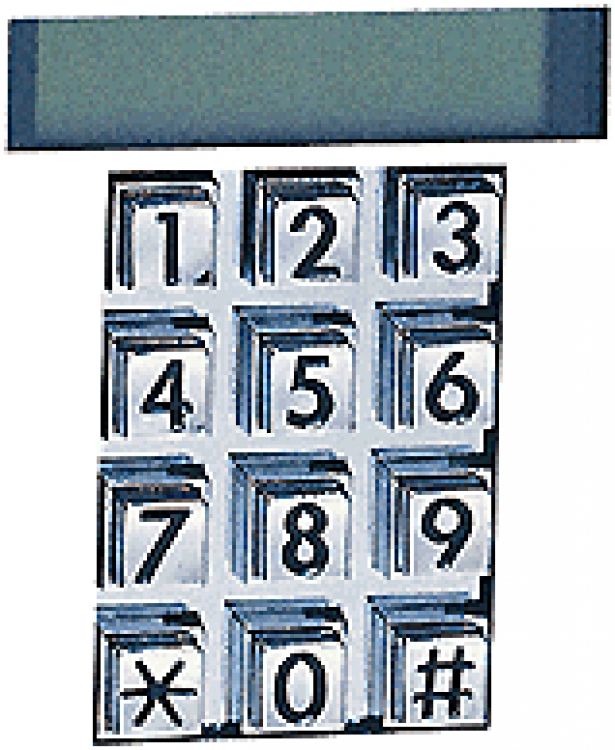 Repl Keypad+Display-Te903a/905. Includes Keypad And P.C. Board Behind Keypad. Used In Te903a And/Or Te905a Series Masters