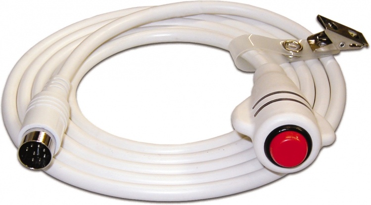 Call Cord/Button-Singl-Din-15'. Use Only With Bed Stations With 8-Cond. 'Din' Type Call Cord Type Jacks---15 Feet Long