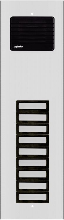 9 Plast Button L/S Panel-Alum.. Requires Oh601 Flush Housing Or Oh601s Surface Housing Plastic Pushbuttons And Grille