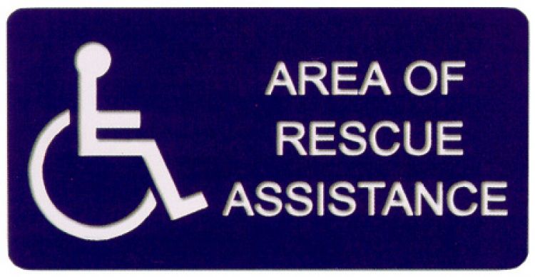 Rescue Assistance Sign-Plastic