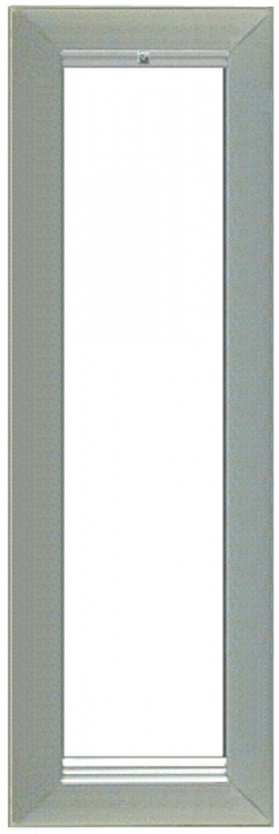 1 Gang Panel Frame--Nat. Alum.. Use With Oh201 Flush Housing Or Oh301 Surface Back Box