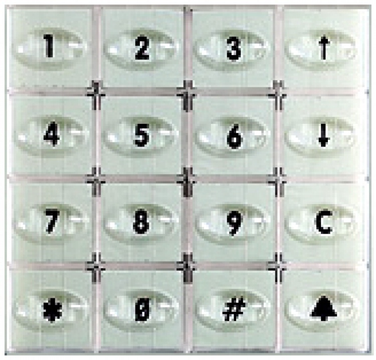 Keypad Module-Digit Dial-White. Used With Db1w Display Module Bra Receiver Board And Brk16 Relay Card(S)
