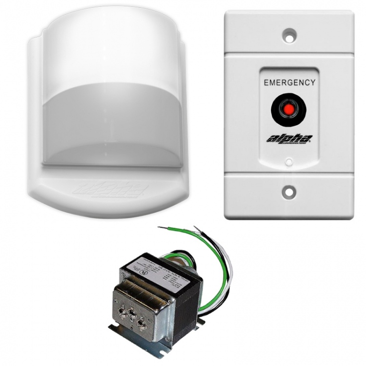 Emergency Call Kit---No Buzzer. Includes 1- Sf154a 1- Ss104 And 1- Cdl101led Dome Light (Without A Buzzer)-(Less Wire)