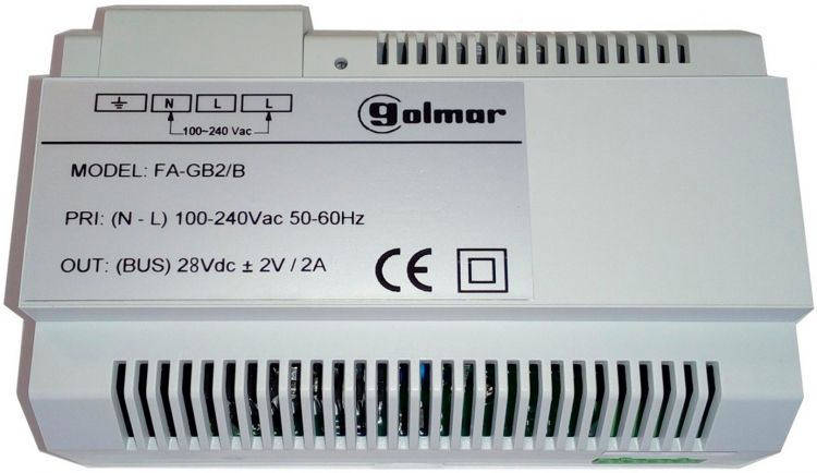 Gb2 System Power Supply Unit. (1) Required For Each Gb2 System For Up To 32 Apts. (Monitors) And 4 Entrances