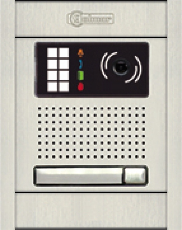 G2+ Ent Panel-1Butt-Alum-Flush. Requires 1- Dpm-G2 For Systems With 2 To 4 Entry Door Stations