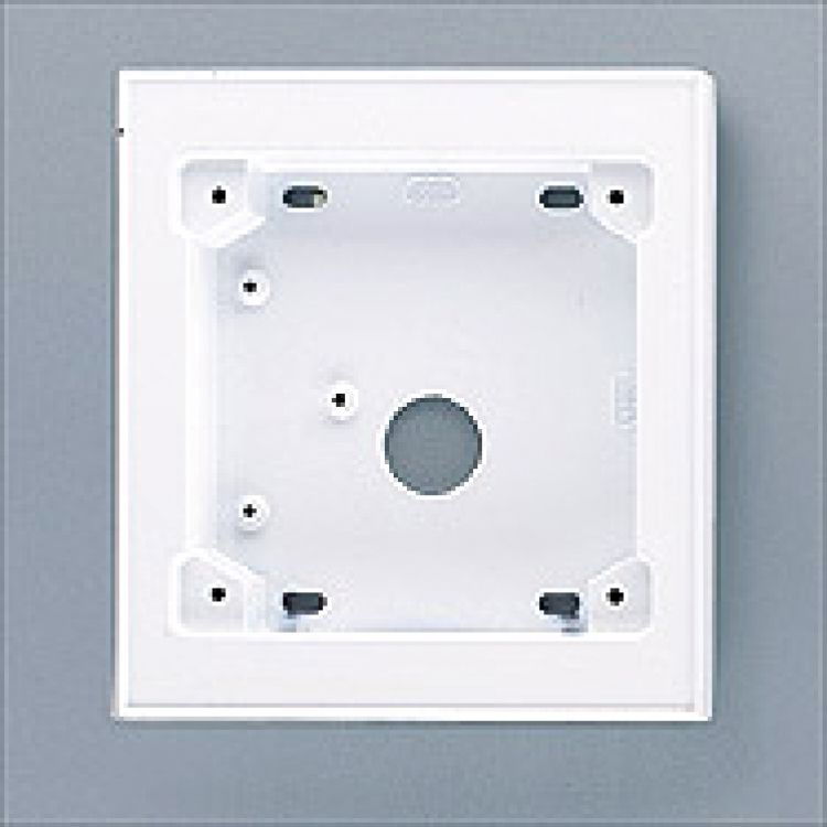 1H X 1W Surface Back Box-White. Requires Mt1w Series Frame