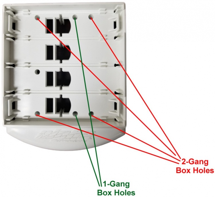 Corr Lite-2 Led-White/Red+Buzz. Req. 1 Or 2-Gang Electric Box Operates On 24Vdc Only (White/Red)