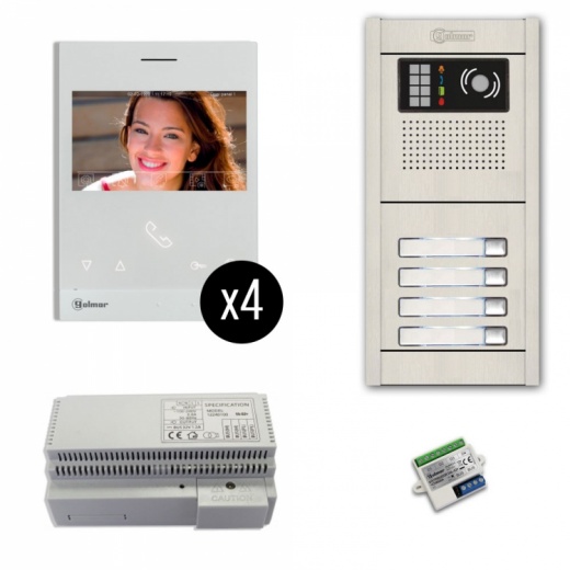 4-Unit Videointercom Kit-Al-Su: A Cost-Effective Video Intercom System for Multi-Unit Buildings