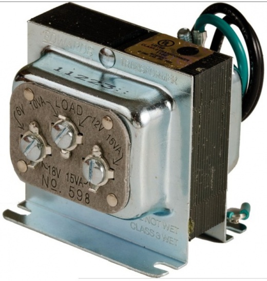 Pigtail Transformer-8/16/24Vac. (U.L. Listed--Class II)