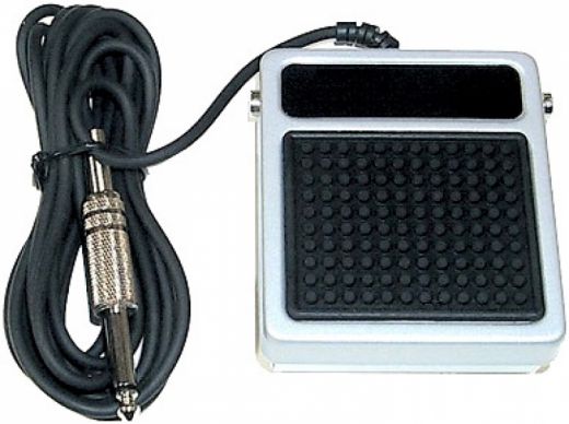 Foot Switch Latching SPST N/O - 9 Foot 2 Cond Cord with 1/4" Male Phono Plug End
