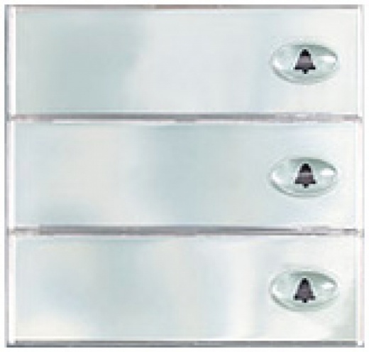 3 Pushbutton 2-Wire Alp Module with L.E.D. Prism Illumination