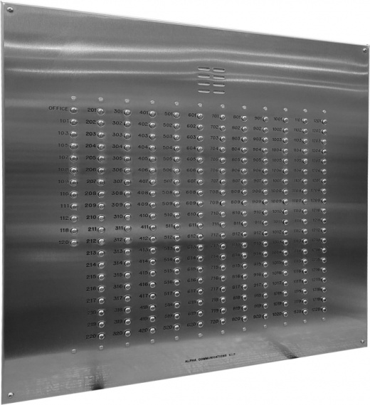 Alpha Communications VI402 V.I.P Series Stainless Steel Lobby Panel - Thumbnail 2