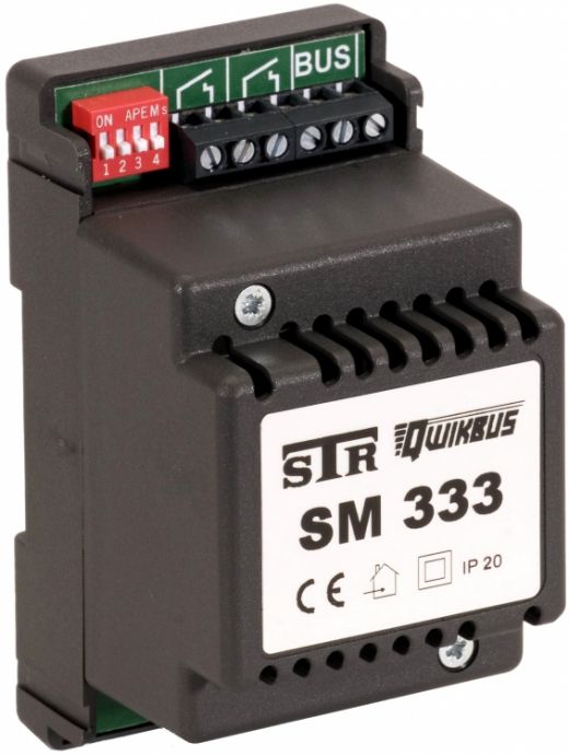 Qwikbus Intelligent Relay Unit - 2 Relays Controlled by the Bus Circuitry