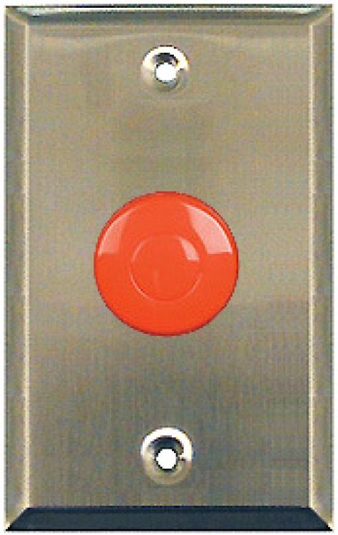1-Gang Mush Button Stat-St St - Flush or Surface Mount