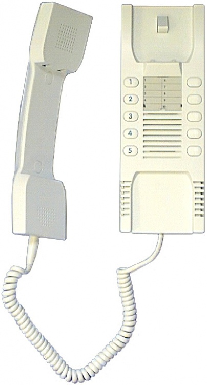 5 Call Wall Handset-Buzz-White - Industrial Intercom Solution