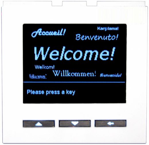 Display Module-Digitdial-White for Door Entry Systems