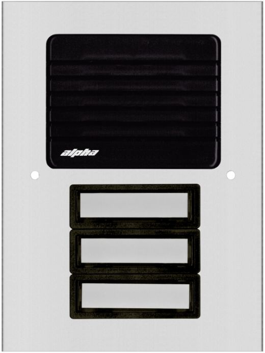 3 Plast Butt L/S Panel-Econ-Al Entrance Panel Station for Apartment/Suite Stations
