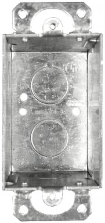 1 Gang Electrical Flush Handy Box - Gangable Switch Box in Steel with 2.50" Depth